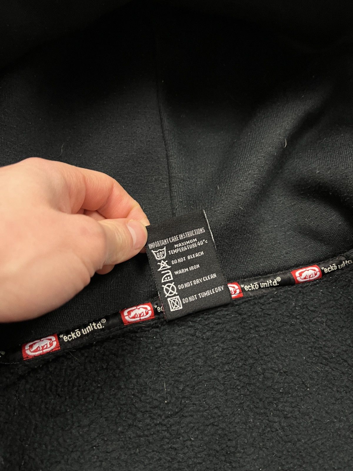 Ecko Unltd. × Vintage Vintage 00s Ecko Unltd Big Logo Embroidered Baggy Zip Hoodie Size US S / EU 44-46 / 1 - 14 Thumbnail