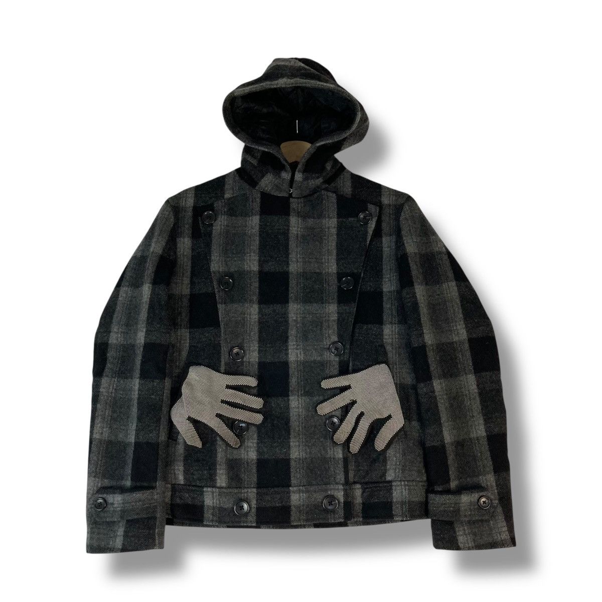 Issey Miyake 🇯🇵 VINTAGE SHIPS JET BLUE PLAID WOOL HOODED JACKET Size US S / EU 44-46 / 1 - 1 Thumbnail