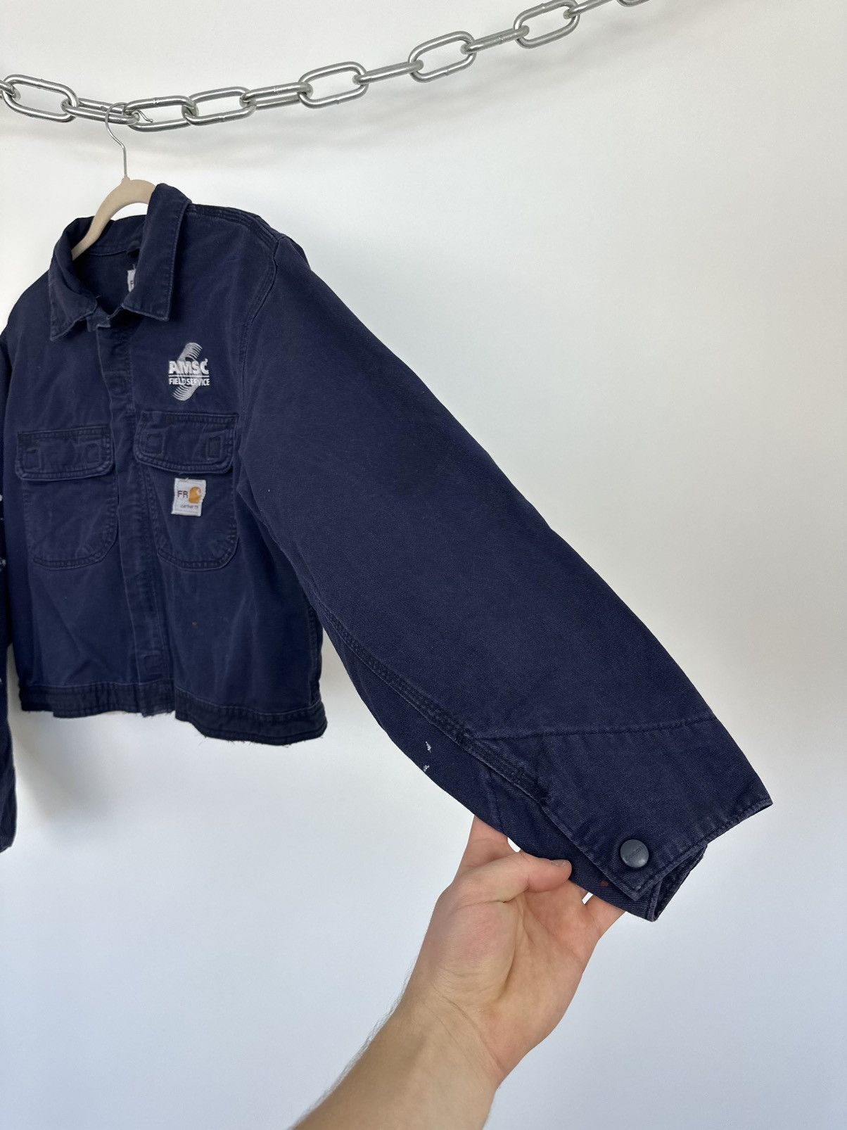 Carhartt Vintage 90s Carhartt Flame Resistant USA Cropped Work Jacket Size US S / EU 44-46 / 1 - 10 Thumbnail