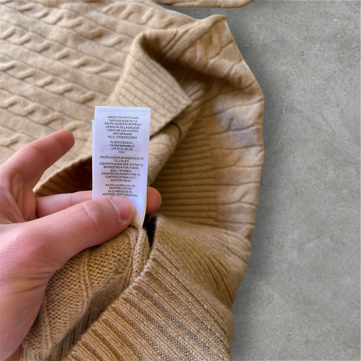 Polo Ralph Lauren Beige Polo Ralph Lauren cashmere wool knit Size US L / EU 52-54 / 3 - 3 Thumbnail