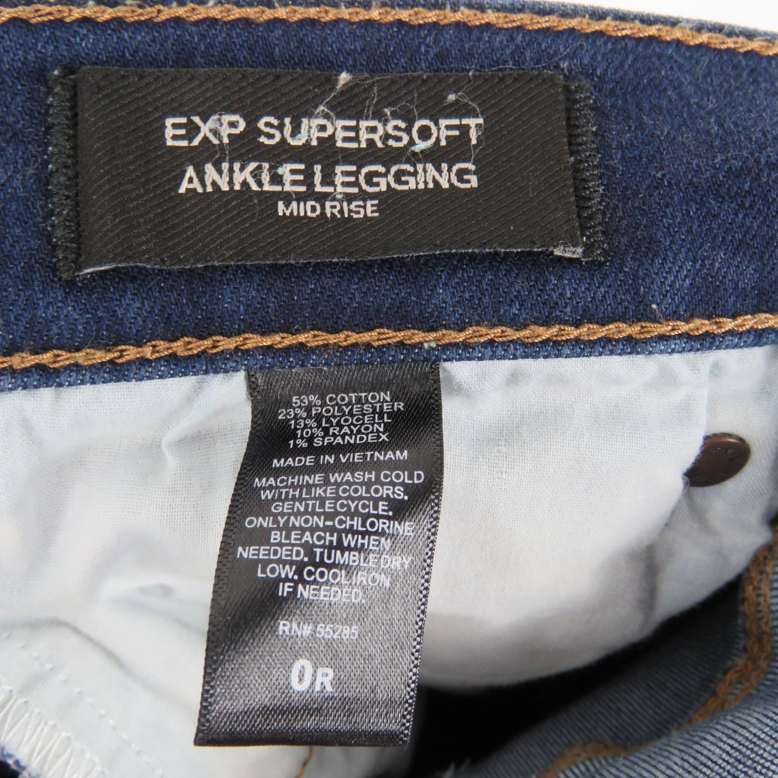 Express Express Supersoft Ankle Legging Mid Rise Skinny Jeans 0 Size 25" / US 0 / IT 36 - 5 Thumbnail