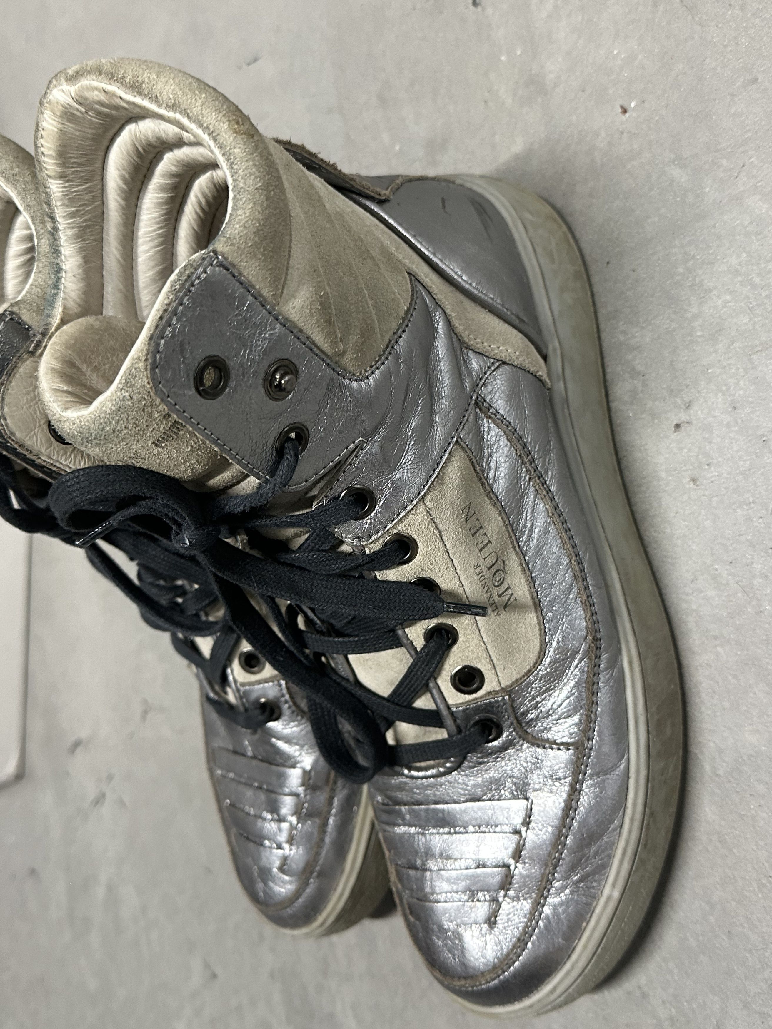 Alexander McQueen × Puma Alexander Rare McQueen X PUMA Silver Sneakers 2000's Size US 7 / EU 40 - 2 Thumbnail