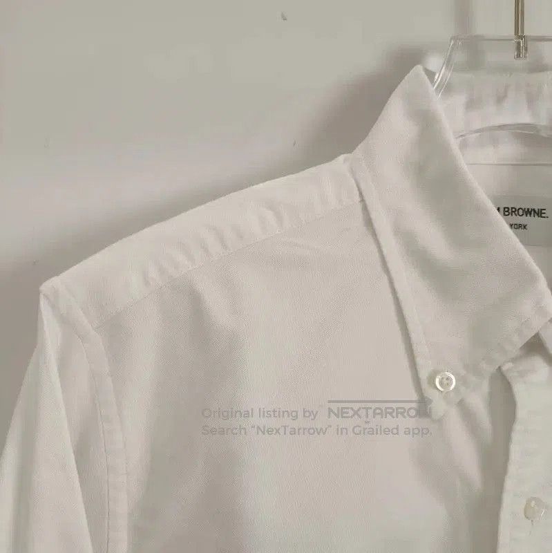 Thom Browne Thom Browne White Cotton Women's Shirt . Size L / US 10 / IT 46 - 3 Thumbnail