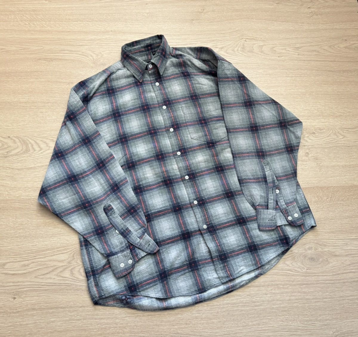 Vintage Vintage 90’s Conwell Japanese Flannel Shirt Size US L / EU 52-54 / 3 - 1 Thumbnail