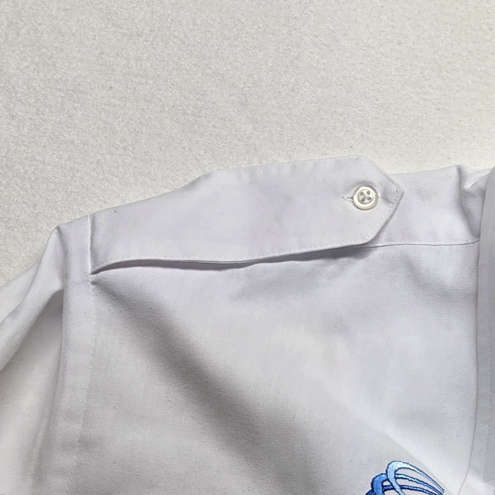 Vintage VINTAGE Edwards Shirt Unisex Adults XL White Solid Long Sleeve Button-Up 90s Classic Boys Mens Girls Size US XL / EU 56 / 4 - 4 Thumbnail