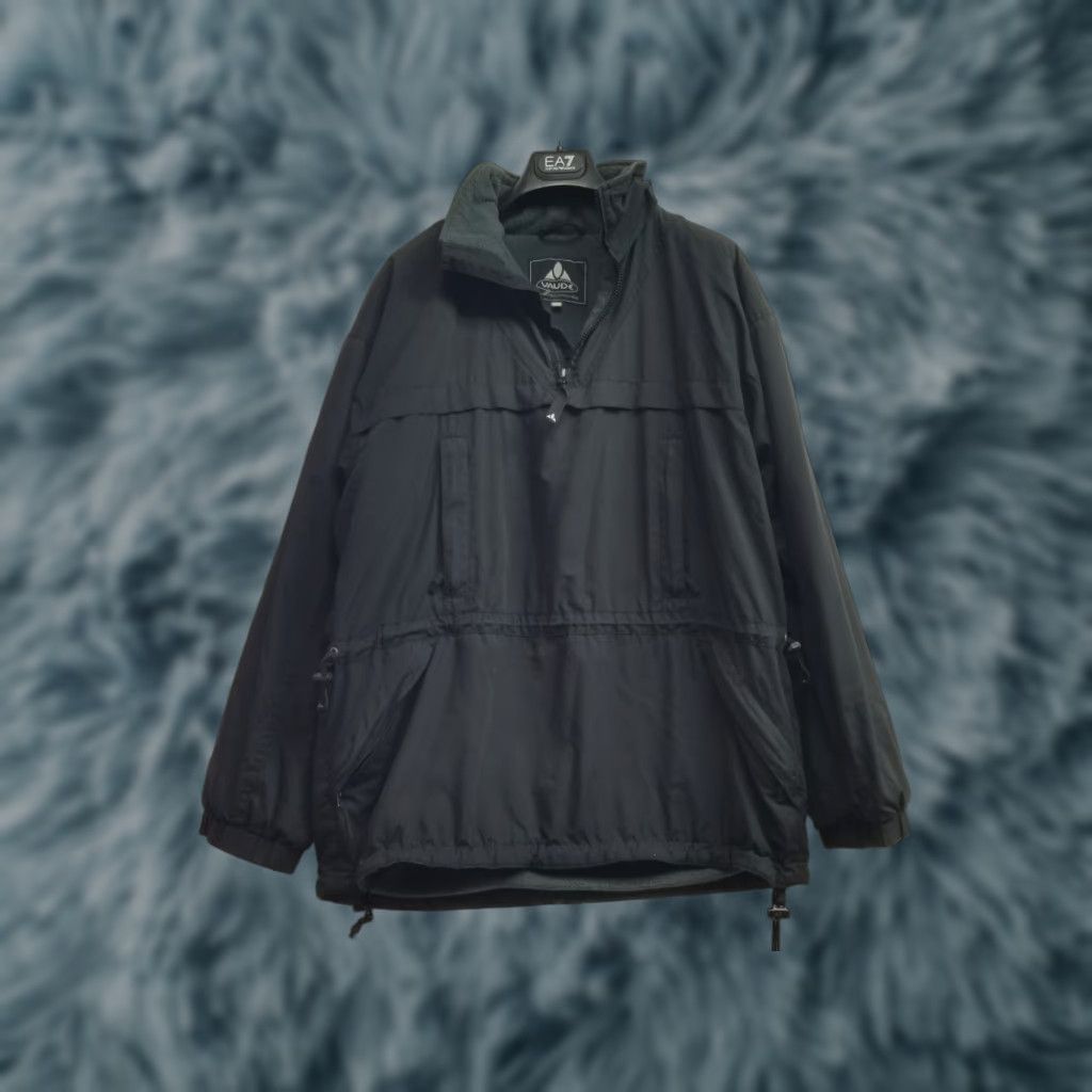 Vintage Vaude XL Men Black Ceplex Activewear Jacket Coat Hooded Warm Pockets Drawstring Outdoor Gear Size US XL / EU 56 / 4 - 1 Thumbnail