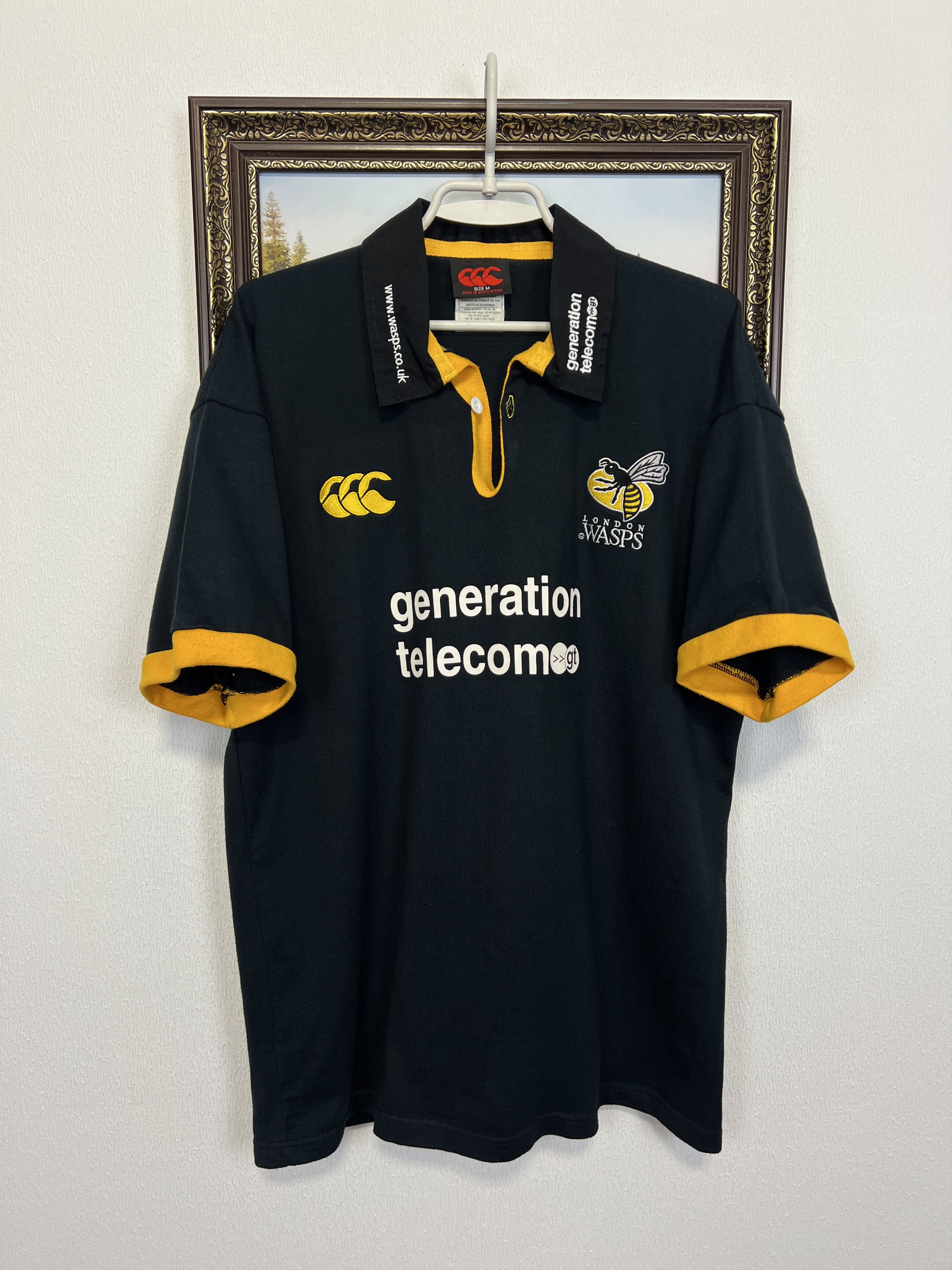 Vintage Vintage Canterbury London Wasps Rugby Union Jersey Trikot Size US M / EU 48-50 / 2 - 1 Thumbnail