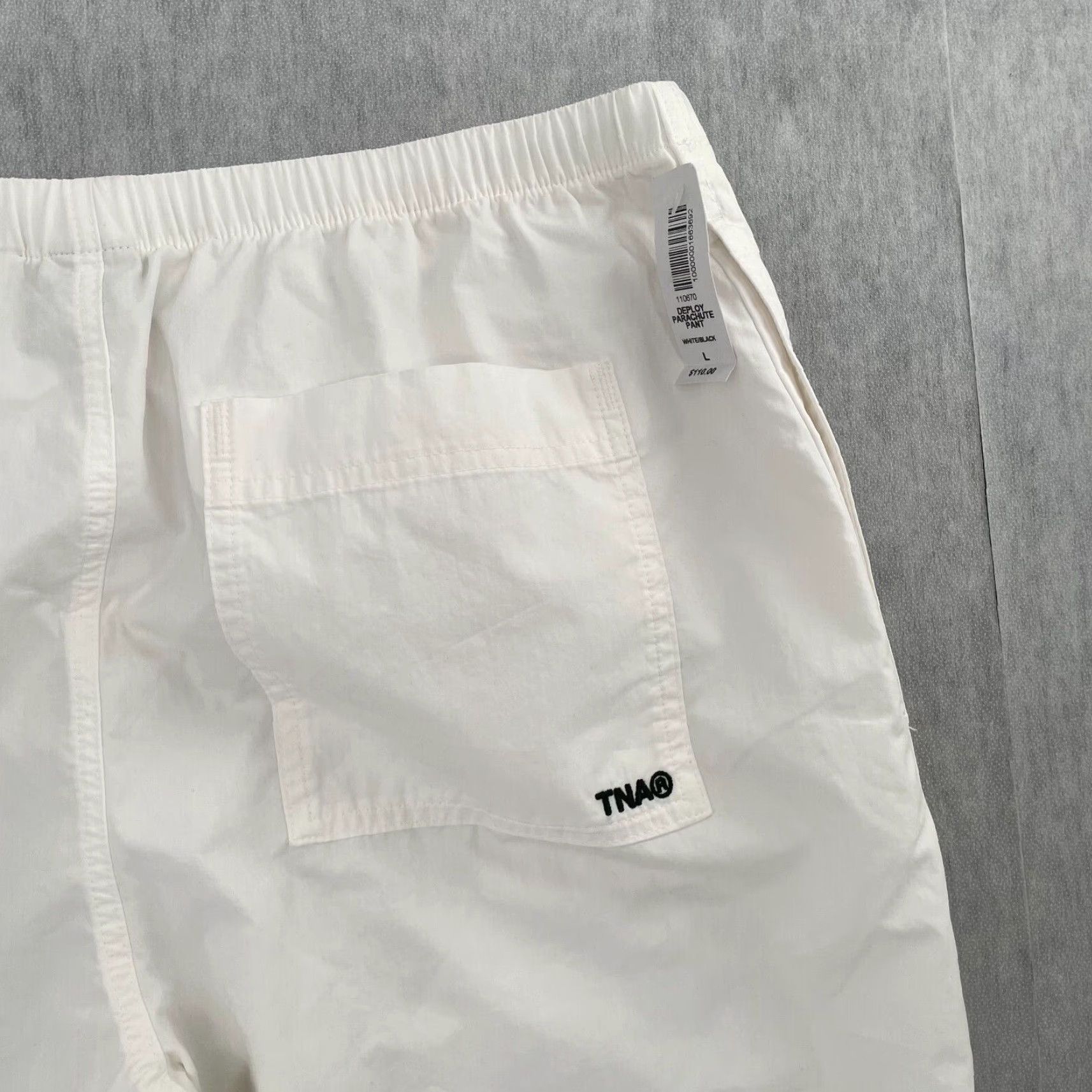 Aritzia VINTAGE Aritzia TNA Parachute Pants Womens Large White Casual Baggie Joggers 90s Ladies L Size 36" / US 14 / IT 50 - 5 Thumbnail