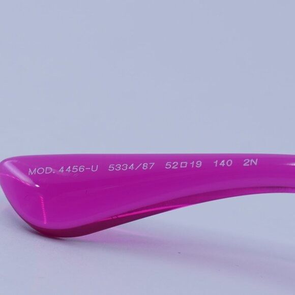 Versace Versace VE4456U 533487 Sunglasses Pink Oval Frame Size ONE SIZE - 8 Thumbnail