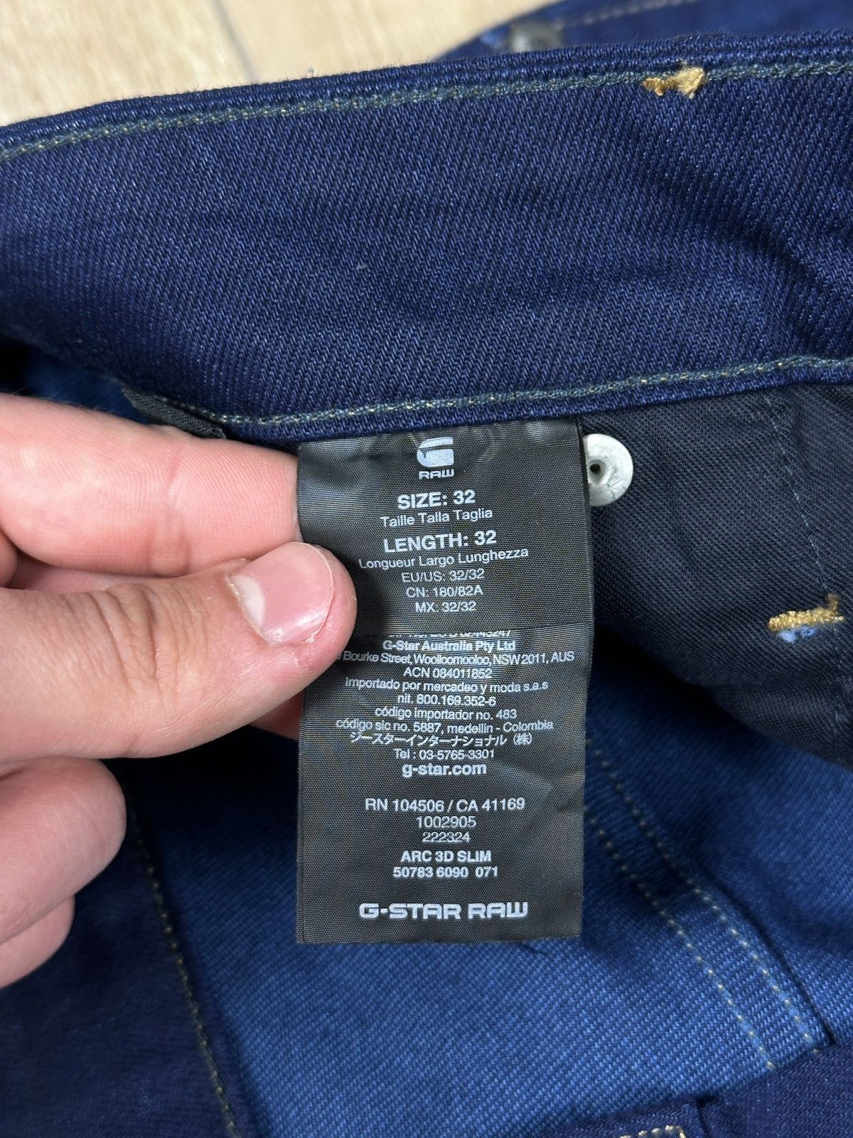 G-Star NEW🏷️ G-Star Raw Arc 3-D Slim Denim Jeans Size US 32 / EU 48 - 8 Thumbnail