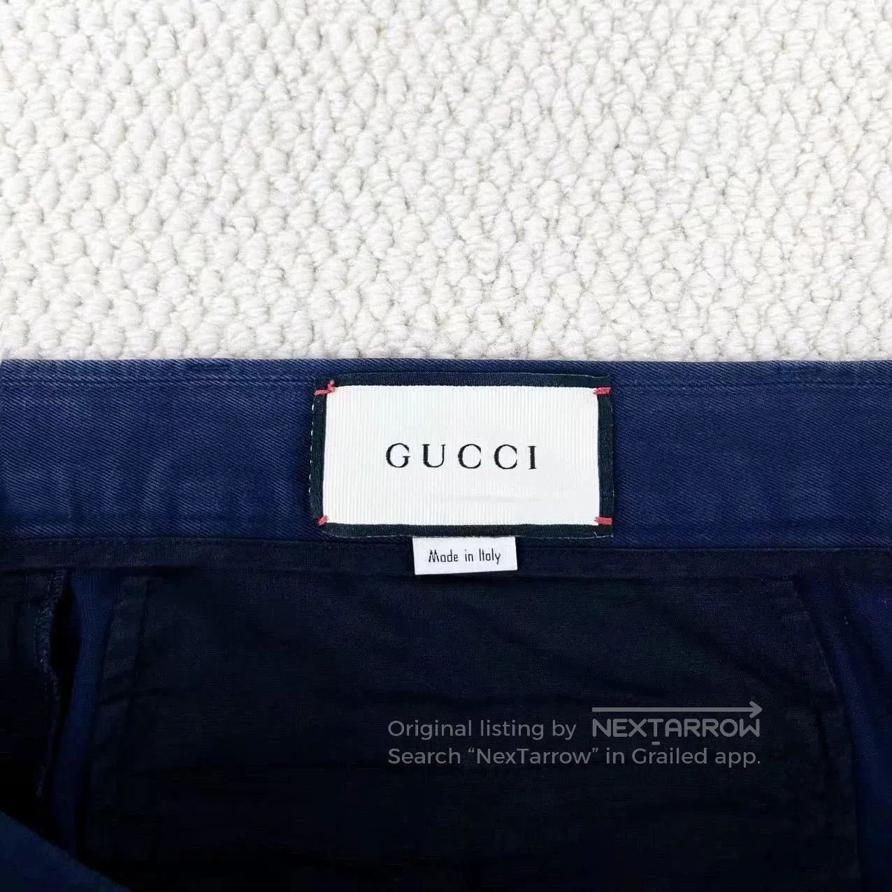 Gucci Gucci Blue Web Stripe Suit Pants. Size US 40 / EU 56 - 3 Thumbnail