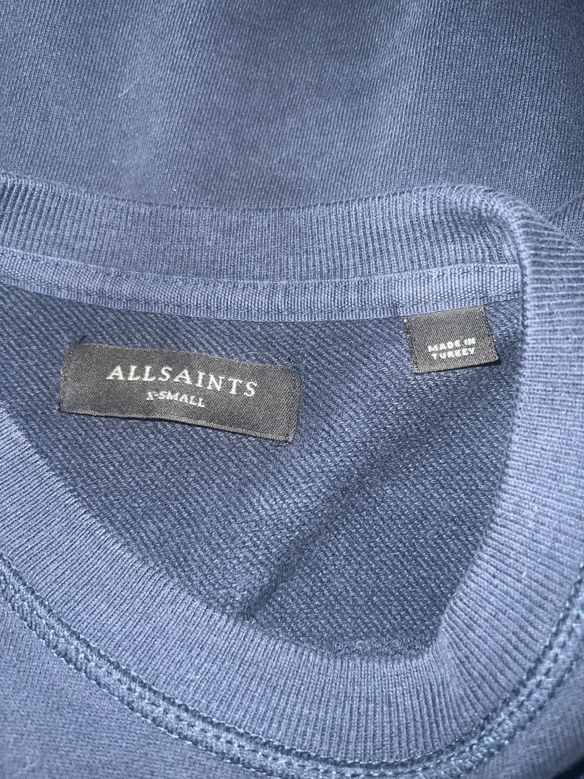Allsaints × Designer Allsaints Basic Small Logo navy Crewneck Size US XS / EU 42 / 0 - 3 Thumbnail