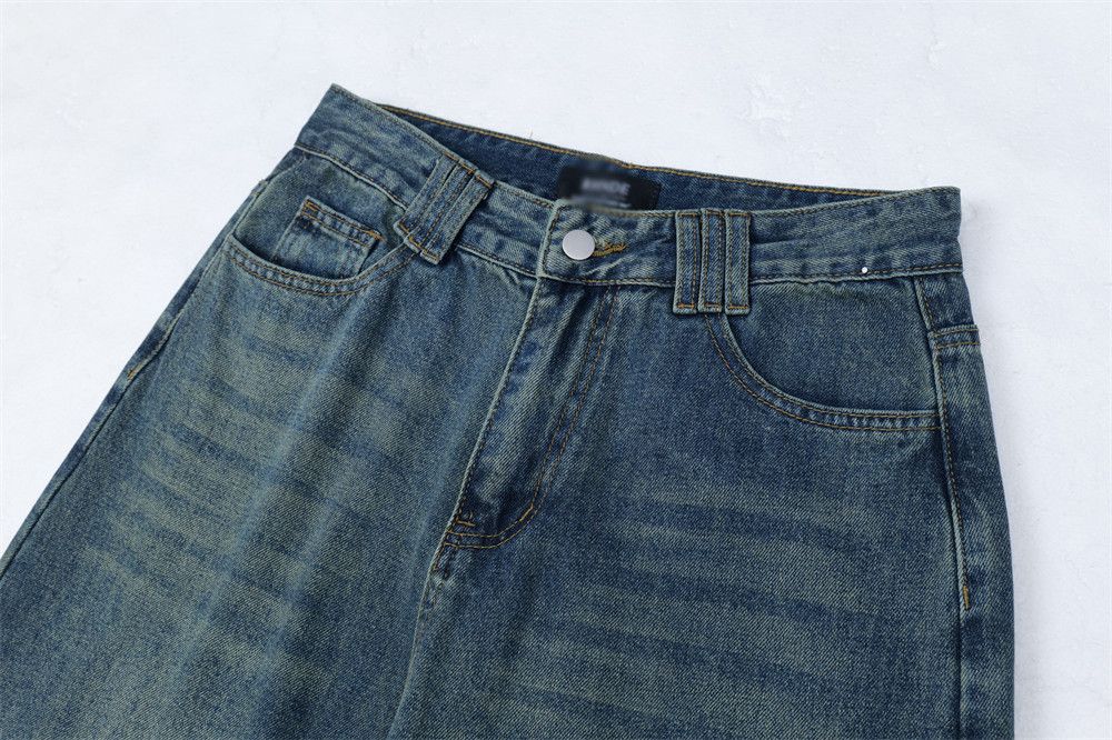 Japanese Brand × Jean Men's American street style washed straight jeans Size US 32 / EU 48 - 4 Thumbnail