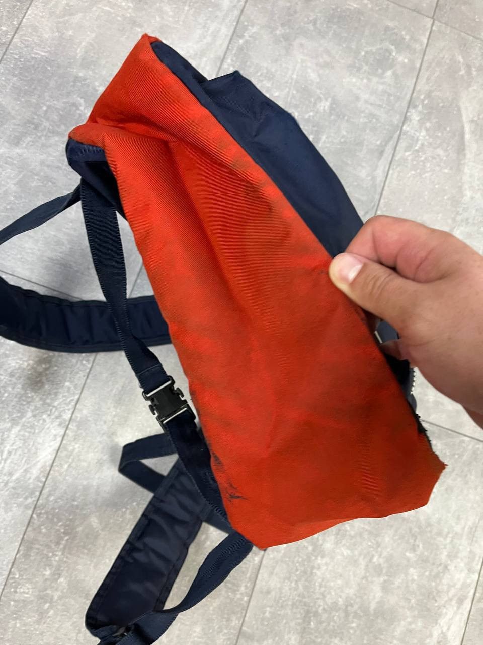 Vintage Vintage Nike overprint logo y2k nylon big backpack Size ONE SIZE - 6 Thumbnail