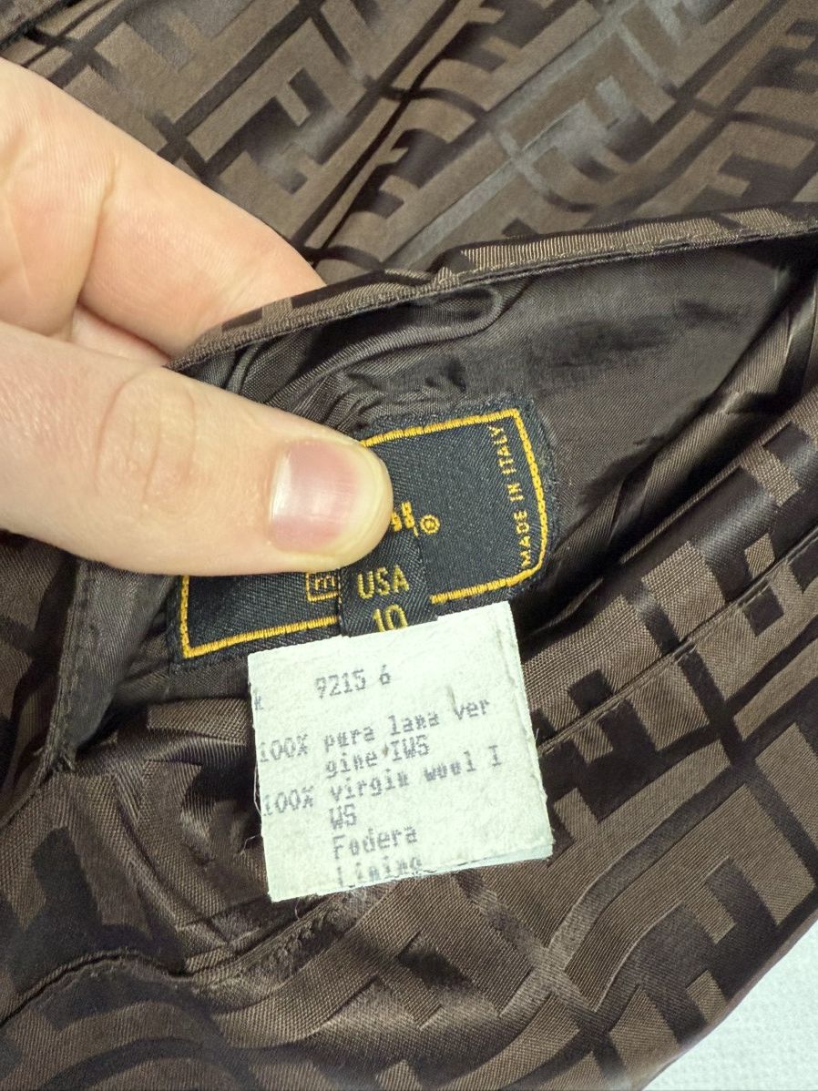 Fendi × Vintage Fendi monogram trench coat jacket vintage bilateral Size US S / EU 44-46 / 1 - 9 Thumbnail