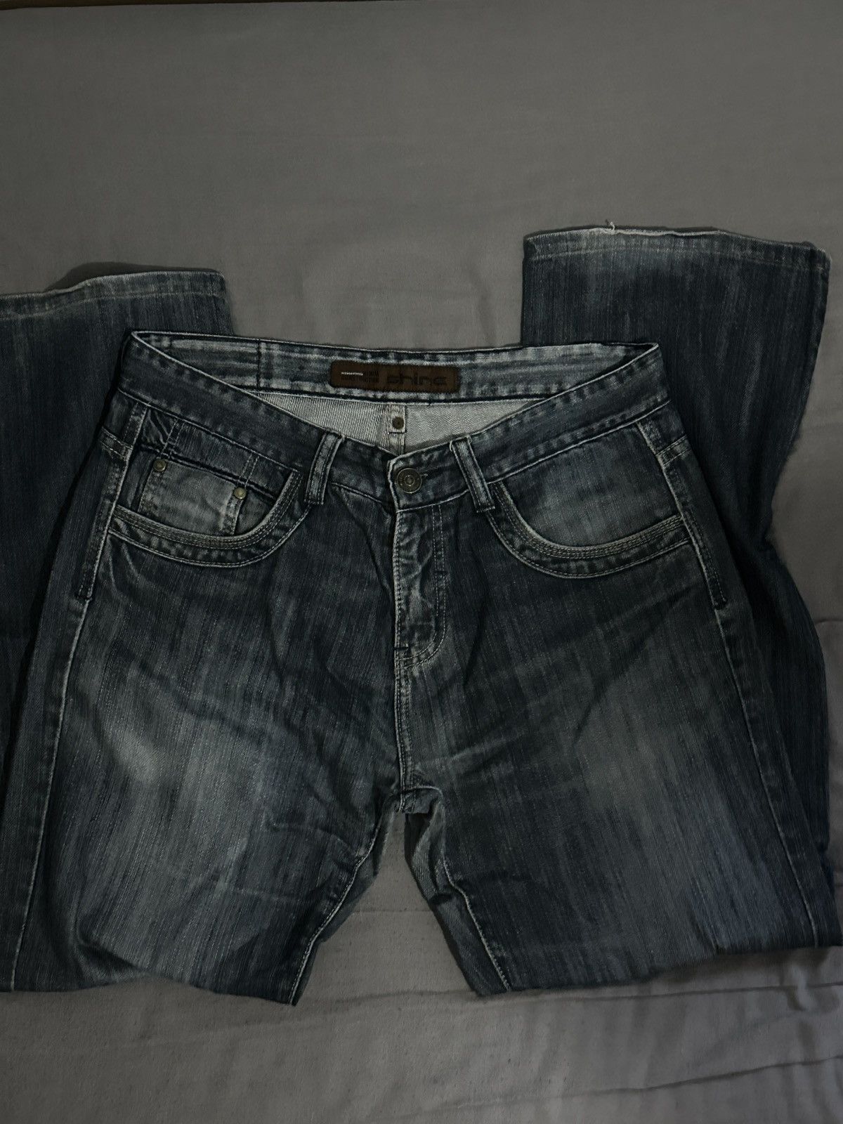 Vintage BAGGY DARK BLUE JEANS Size US 40 / EU 56 - 1 Preview