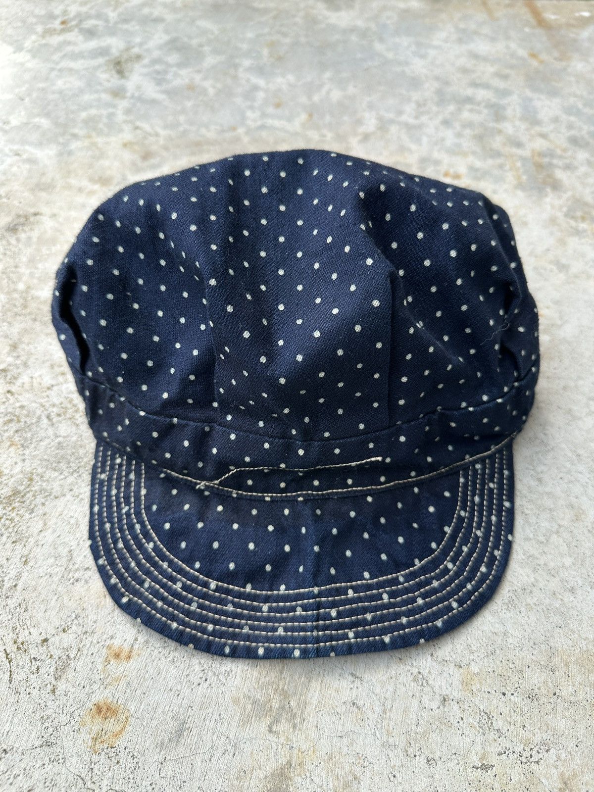Sugar Cane Union Made Polka Dots Newboys wabash conductor kountry cap Size ONE SIZE - 7 Thumbnail