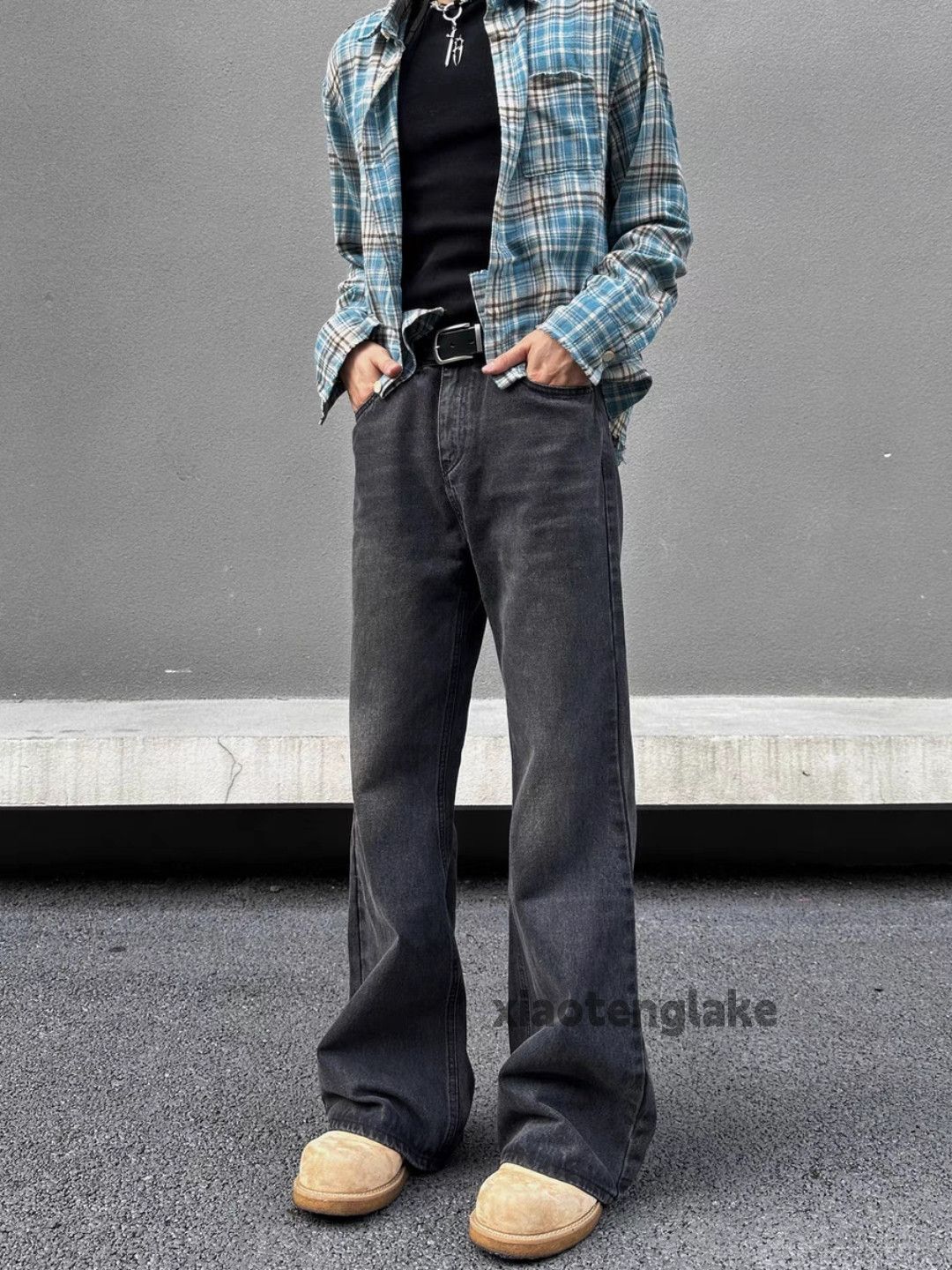 Jean × Vintage washed faded cleanfit yuppie bootcut grunge jeans Size US 28 / EU 44 - 1 Thumbnail