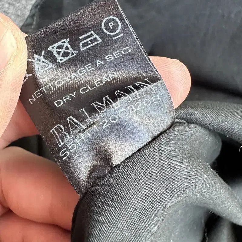 Balmain Balmain Black Cotton Men's Shirt for Spring Autumn . Size US S / EU 44-46 / 1 - 5 Thumbnail