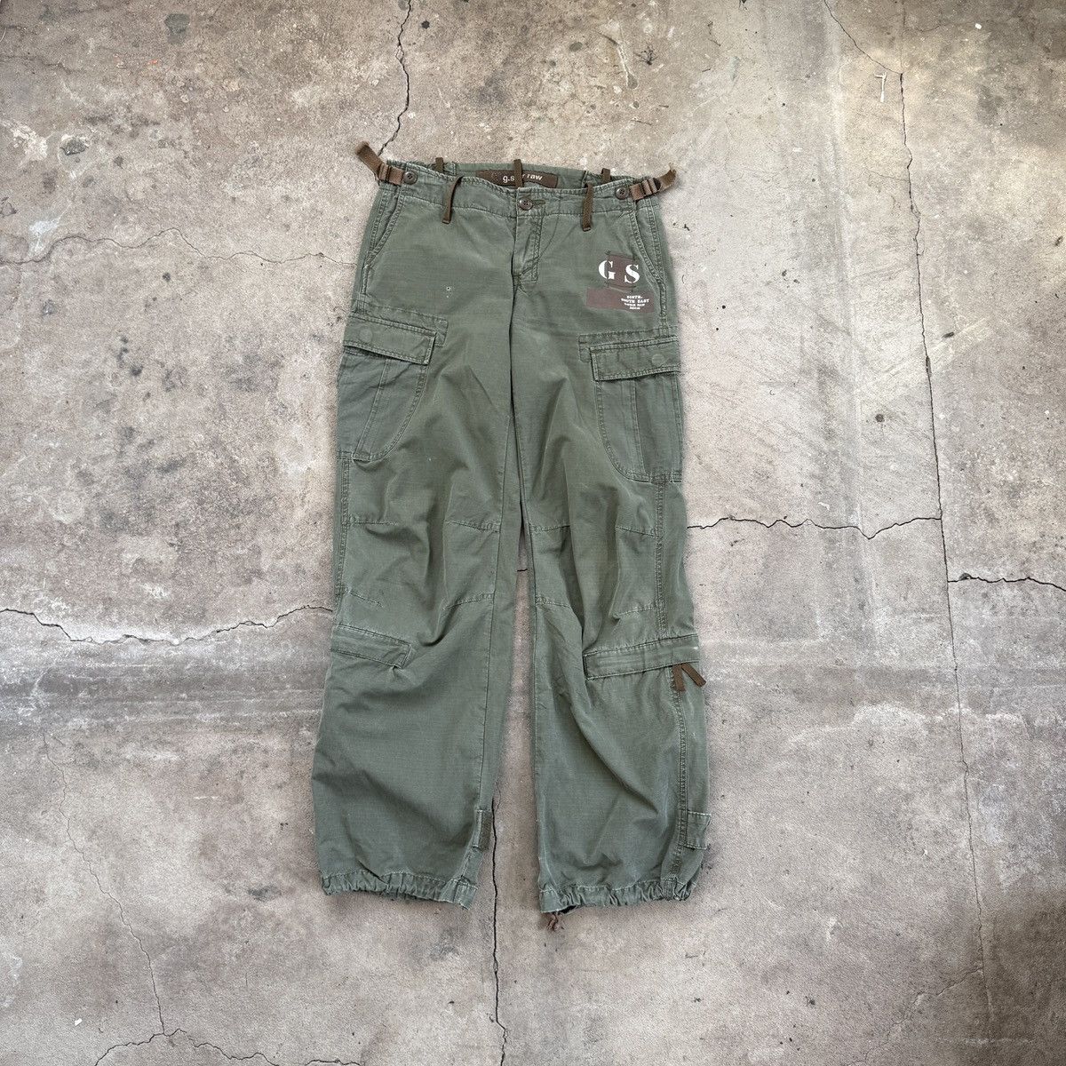 G-Star Vintage G-Star Green Olive Cargo Pants Size US 28 / EU 44 - 1 Thumbnail