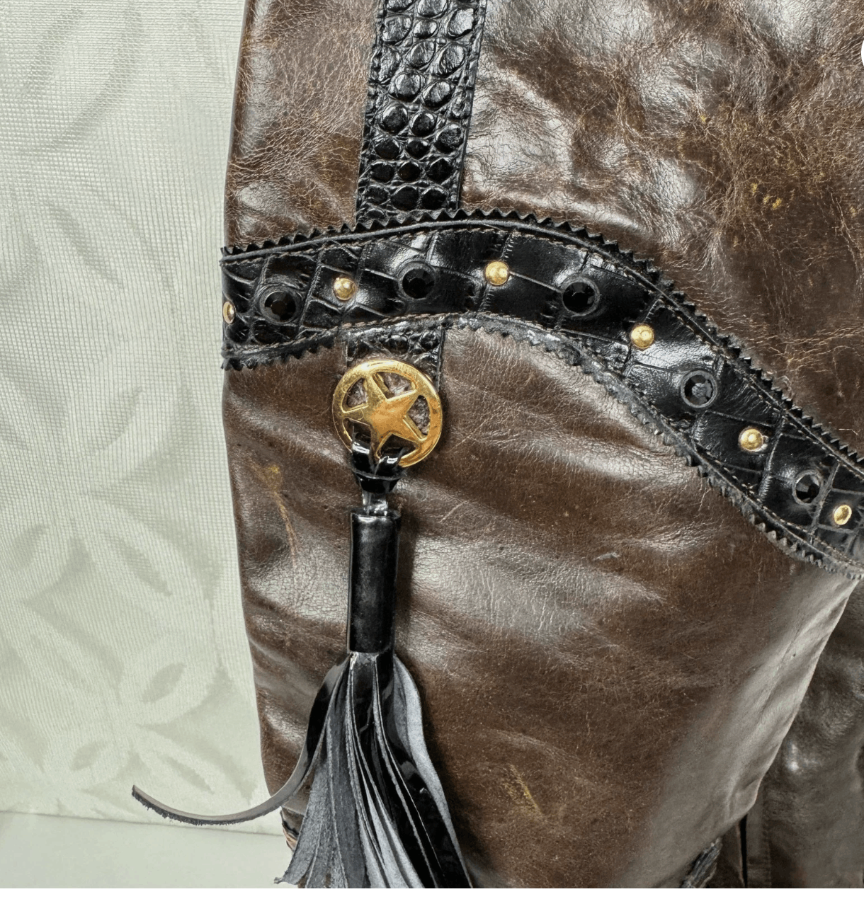 Other El Vaquero by Valerio Giuntoli Italy Western Heel Boots Size US 6 / IT 36 - 8 Thumbnail