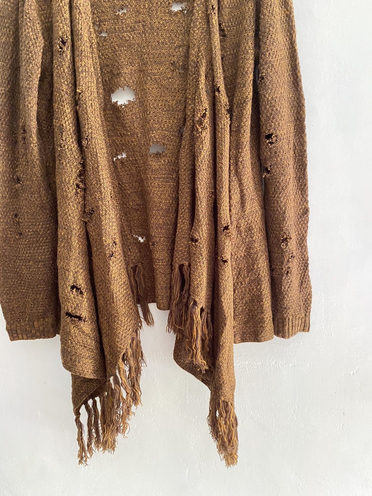 If Six Was Nine × Japanese Brand × Le Grande Bleu (L.G.B.) Ozoc distressed kimono knit ifsixwasnine style Size US M / EU 48-50 / 2 - 4 Thumbnail