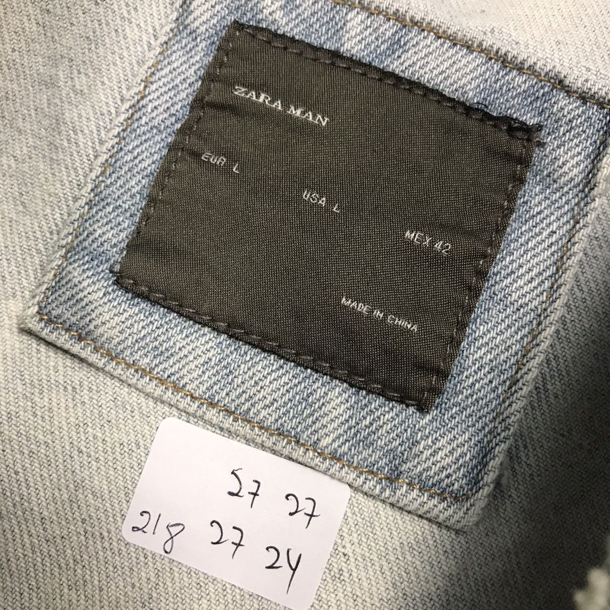 Designer × Zara ZARA MAN DENIM EMBROIDERY DESIGN DISTRESSED JACKET Size US L / EU 52-54 / 3 - 14 Thumbnail