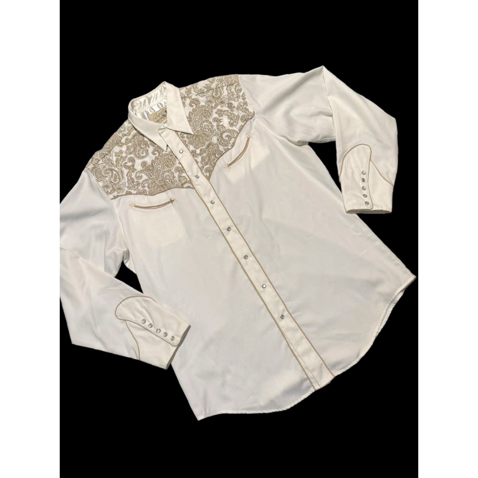 Roper VINTAGE Roper Denver Mens Western Shirt Embroidered Long Sleeve Pearl Snap Cowboy XL Size US XL / EU 56 / 4 - 4 Thumbnail