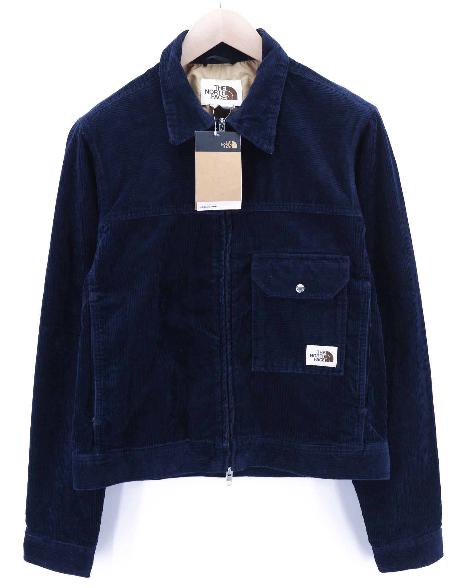 The North Face S Organic Fiber Corduroy Lined Blue Zip Jacket 79750 Size US S / EU 44-46 / 1 - 1 Thumbnail