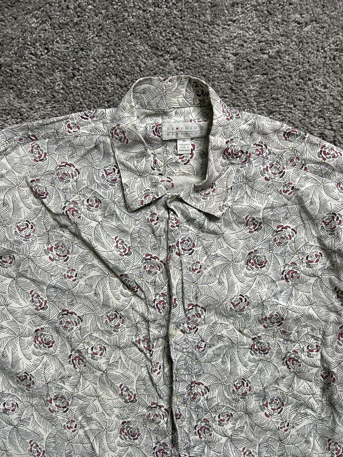 Vintage Vintage 70s Reunion Rayon Short Sleeve Button Up Size US L / EU 52-54 / 3 - 2 Thumbnail