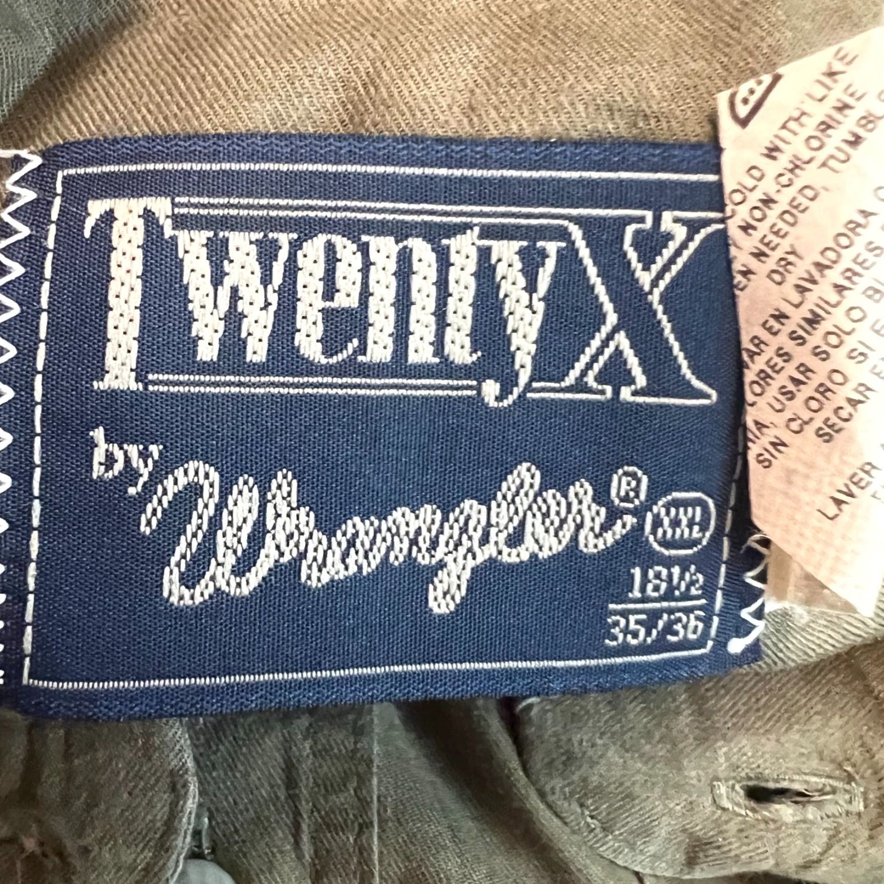 Wrangler Wrangler 20X Shirt Size 18.5 35 Green Long Sleeve Button-Up Pocket Mens Size US XXL / EU 58 / 5 - 7 Thumbnail