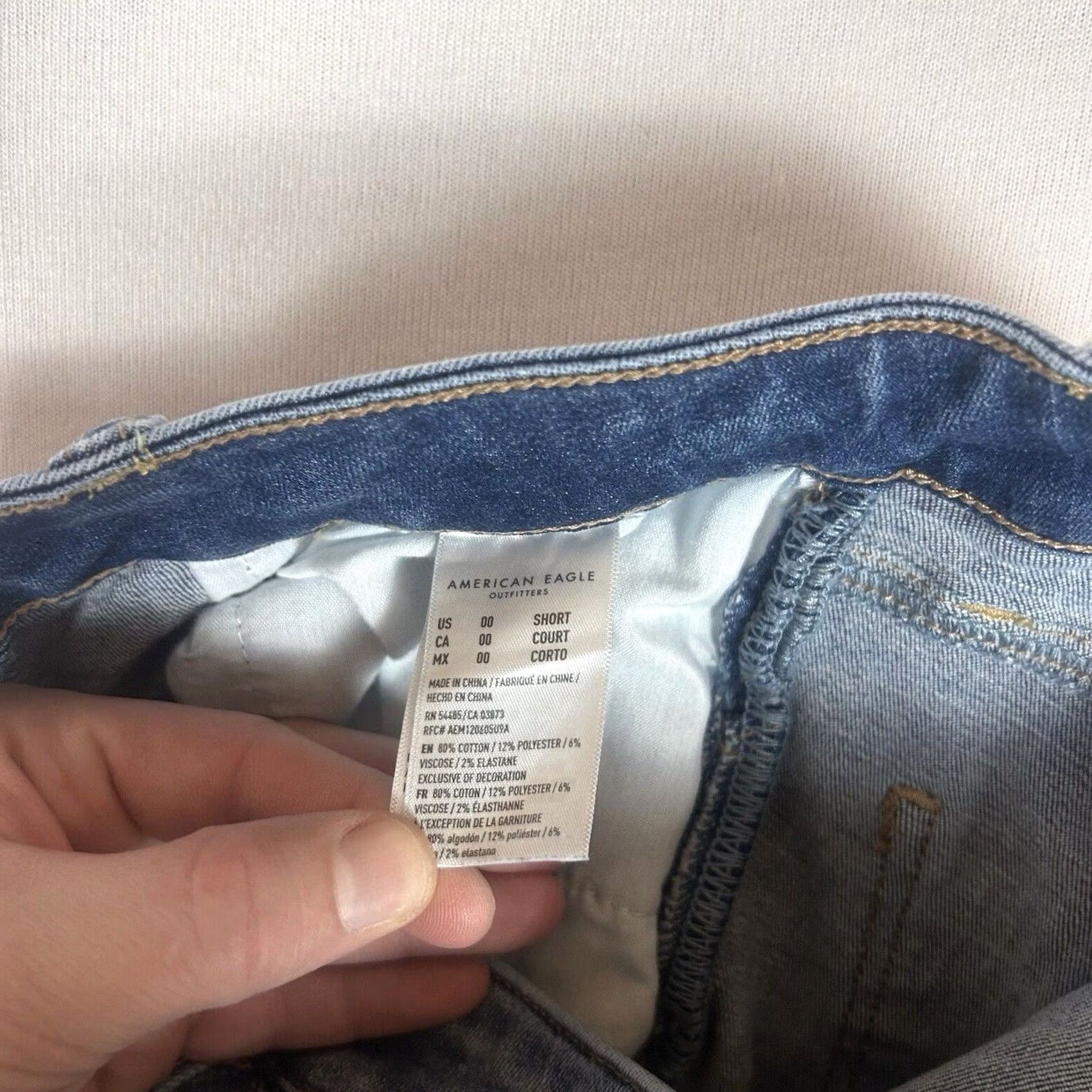 American Eagle Outfitters American Eagle Hi-Rise Jegging Jeans Women’s 00 Short Blue Next Level Stretch AE Size 25" / US 0 / IT 36 - 5 Thumbnail