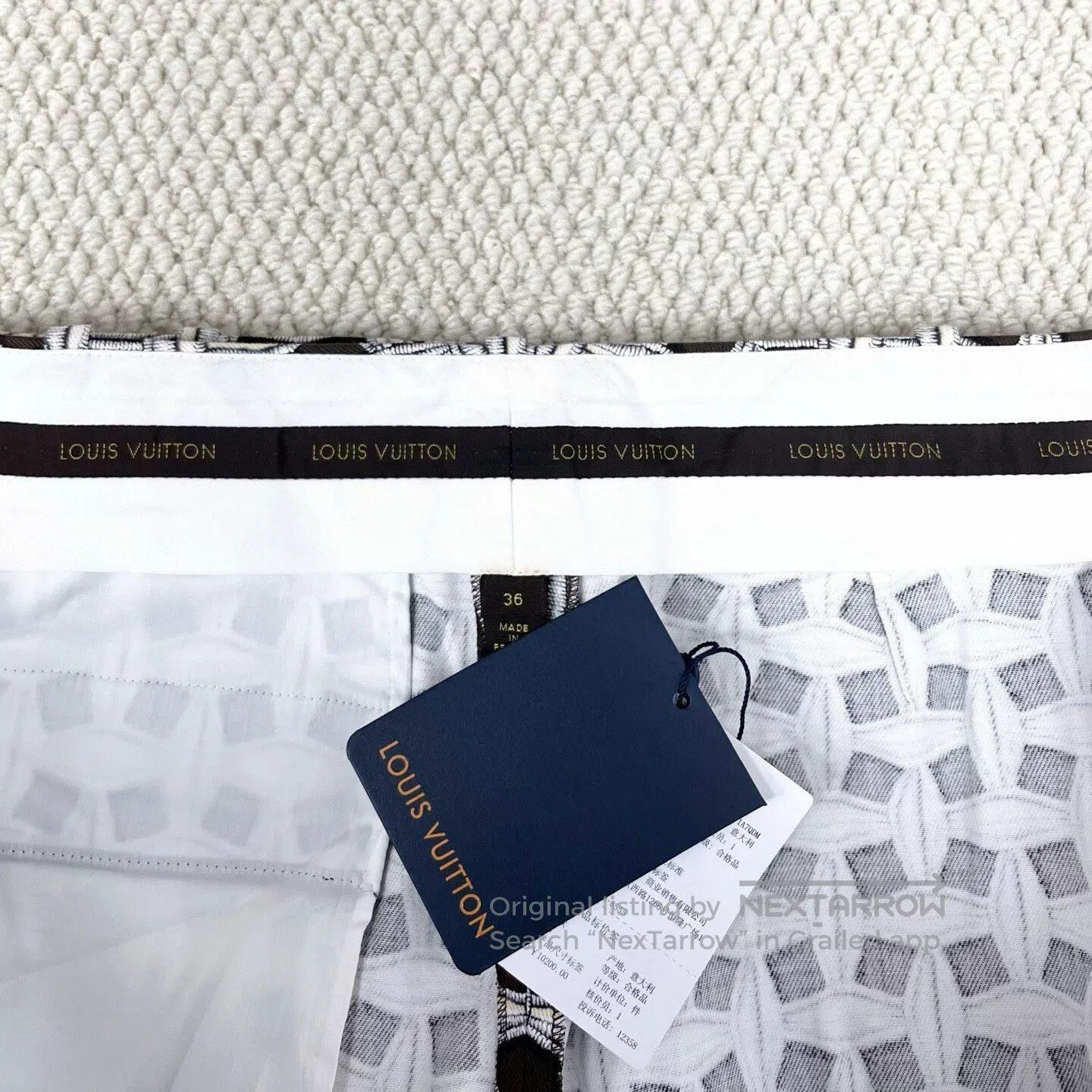 Louis Vuitton louis vuitton embroidered logo shorts. Size 35" - 3 Thumbnail