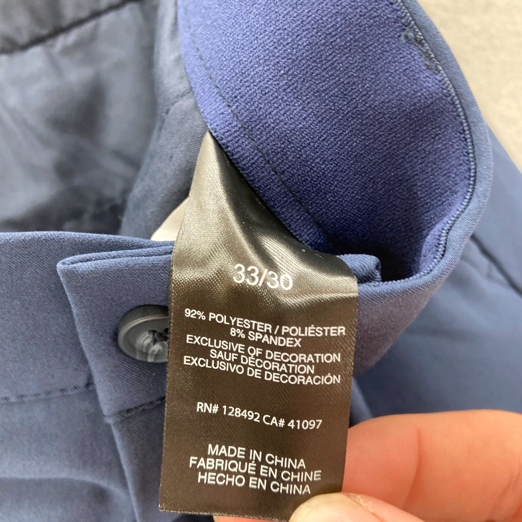 Vintage Greg Norman Performance Golf Pants Mens 33x30 Straight Leg Blue Stretch Waist Chino Pants Mens Regular Blue Stretch Waist 33 Inseam 30 Inseam Size US 33 - 5 Thumbnail