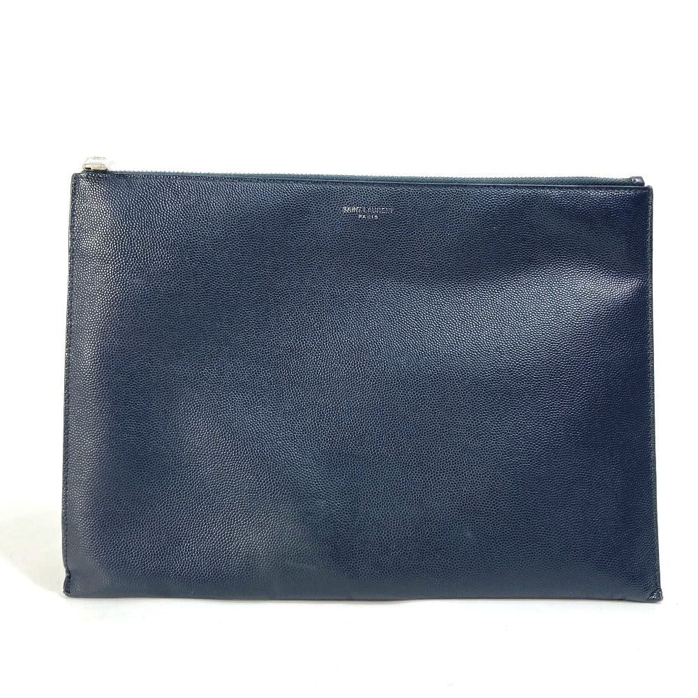 Saint Laurent Paris Saint Laurent Paris 397294 Pouch Classic Yves Saint-Laurent Mini-Zip Tablet Sleeve Briefcase Clutch Bag Leather Men Size ONE SIZE - 1 Thumbnail