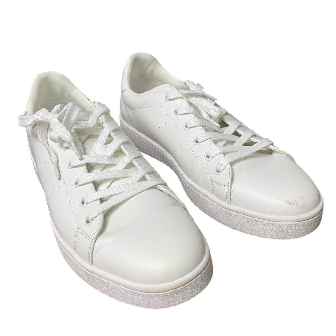 Other Bruno Marc Size 10.5 White Faux Leather Casual Sneakers Size US 10.5 / EU 43-44 - 1 Thumbnail