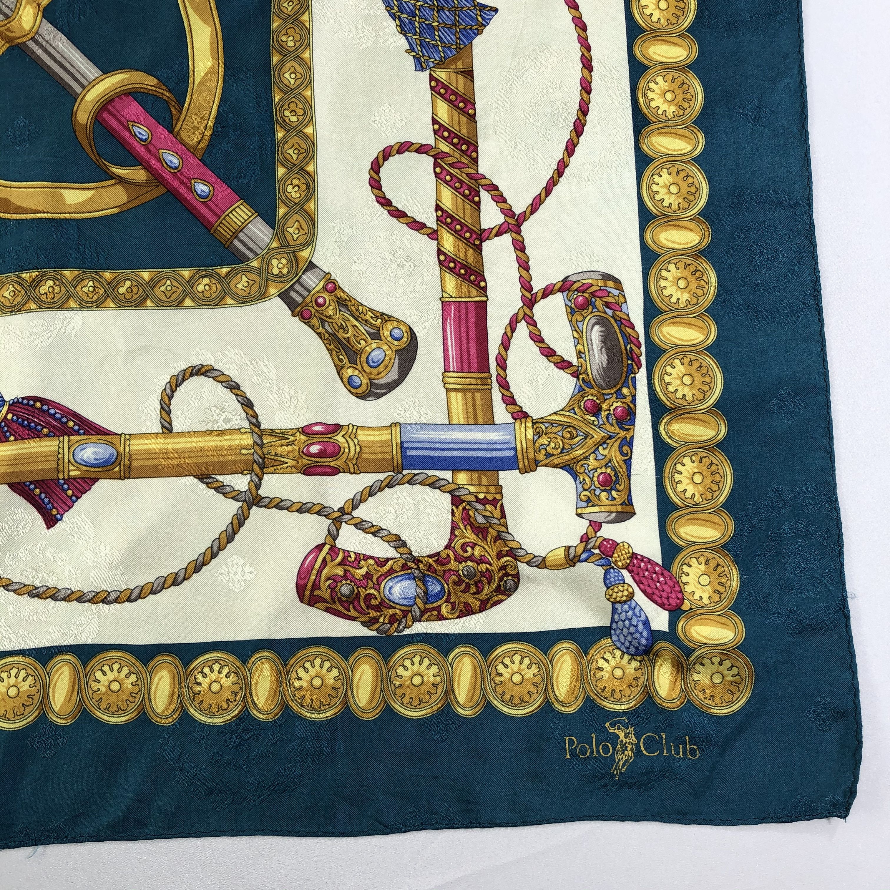 Vintage Vintage Polo Club Silk Scarf Size ONE SIZE - 4 Thumbnail