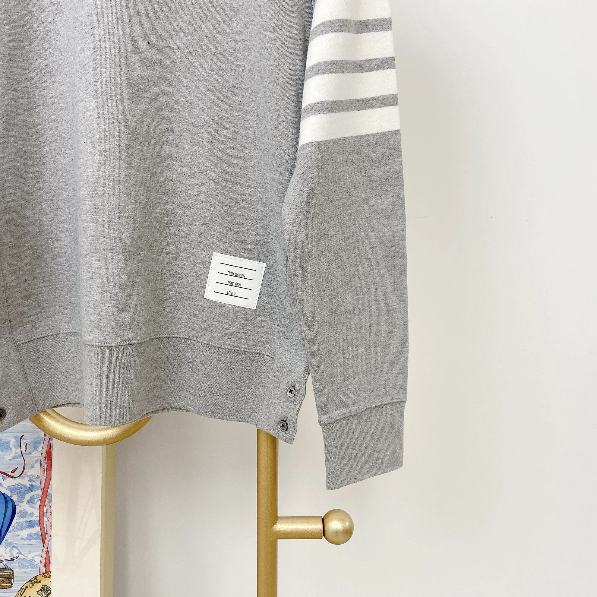 Thom Browne Thom Browne Gray Crewneck Pullover 2 with tags Size XS / US 0-2 / IT 36-38 - 5 Thumbnail
