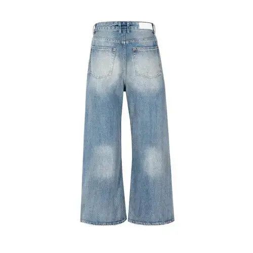 Designer × Japanese Brand × Jean Y2K Straight Baggy Vintage Blue Jean Size US 31 - 4 Thumbnail