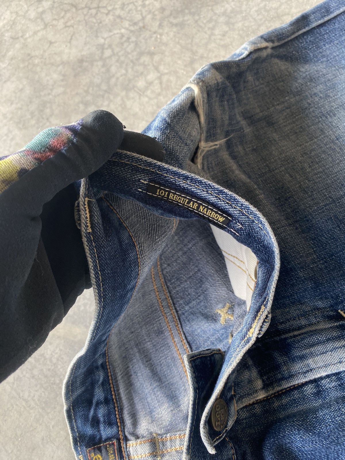 Lee × Vintage Vintage lee 101 selvedge denim Size US 33 - 9 Thumbnail