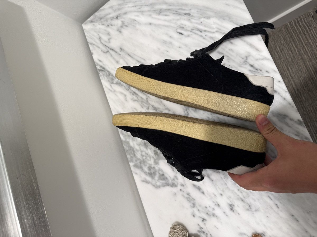 Saint Laurent Paris Saint Laurent Velvet Court Sneakers Size 40 Size US 7 / EU 40 - 7 Thumbnail