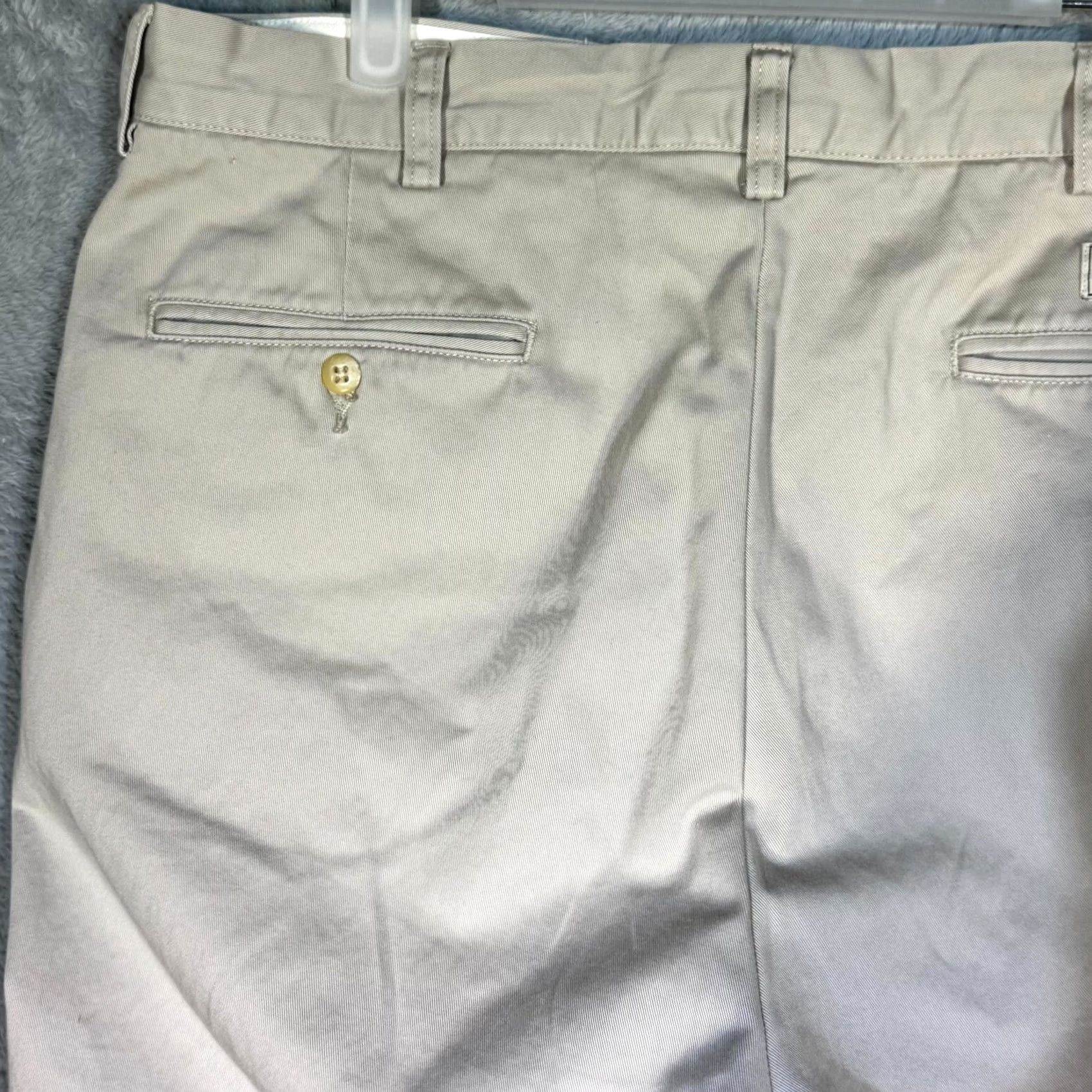Polo Ralph Lauren Polo Ralph Lauren Prospect Pants Men’s 36 x 29 Beige Flat Front Mid-Rise Cotton Pants Size US M / EU 48-50 / 2 - 6 Thumbnail