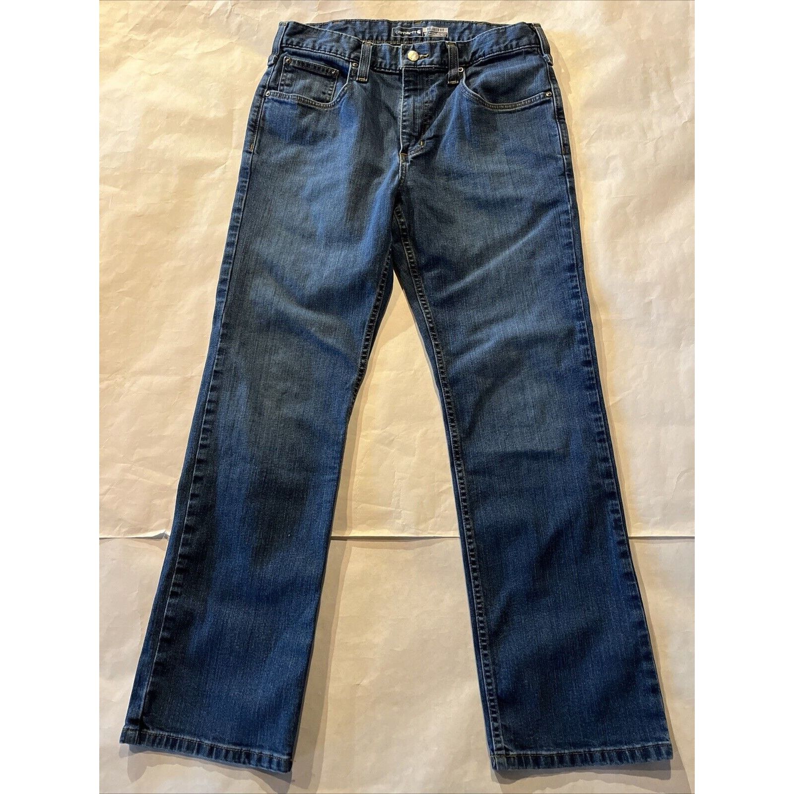 Carhartt Carhartt Jeans Men’s 32x30 Relaxed Fit Denim Blue Dark Wash Size US 32 / EU 48 - 2 Thumbnail