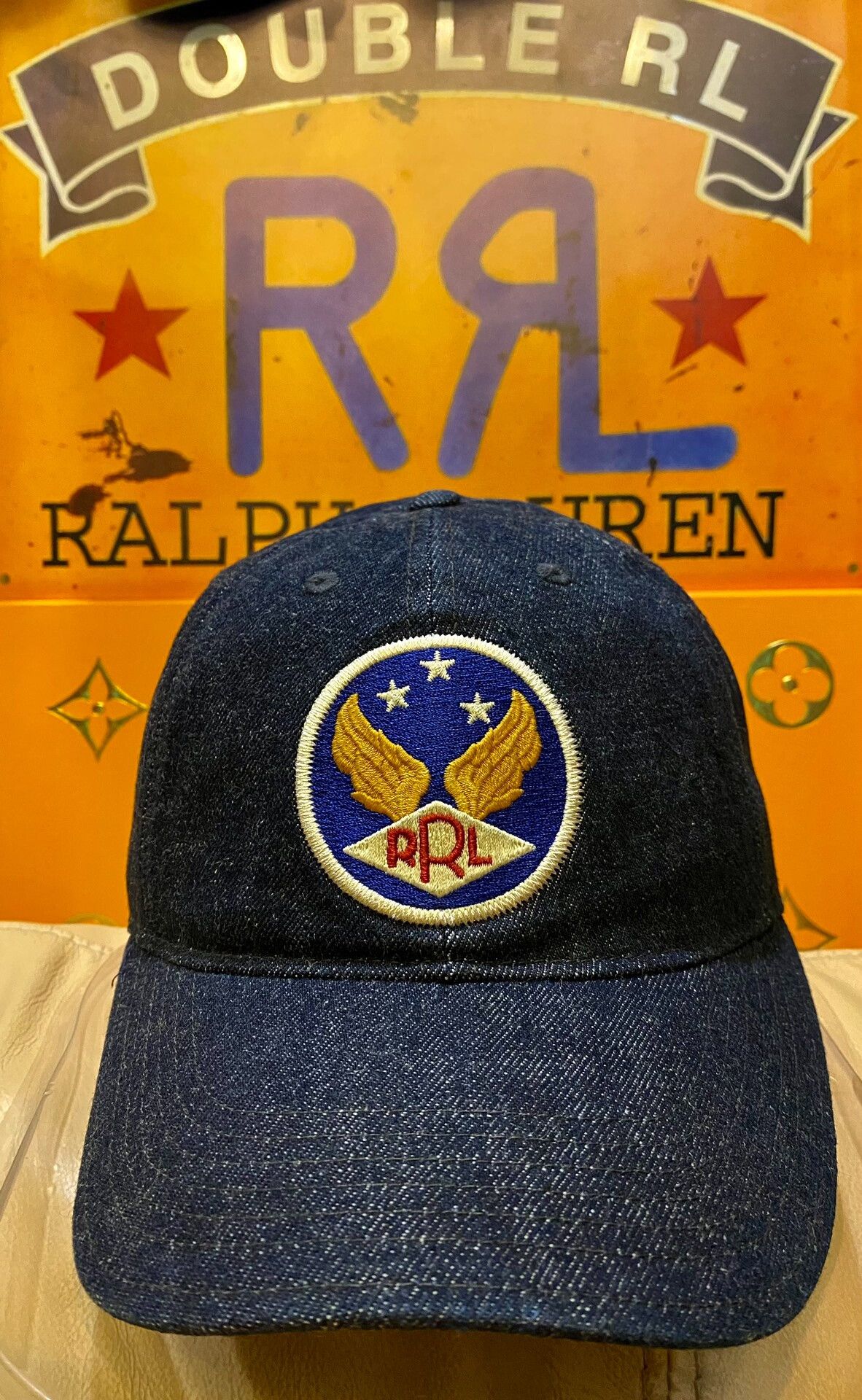 Double RL RRL Military Angel Wing Trucker Cap