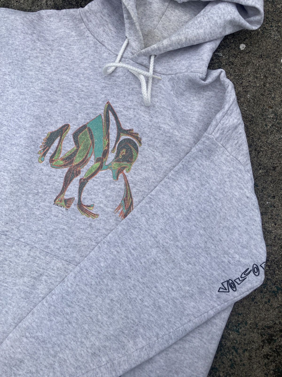 Vintage 90s Volcome Stone R Walker T Hoodies Skateboard