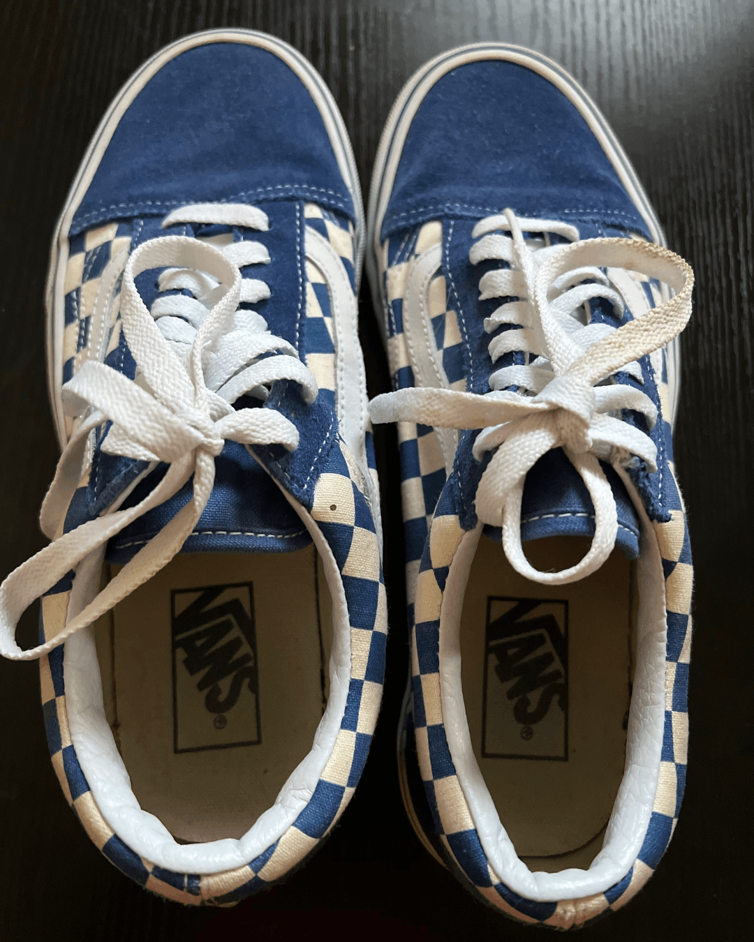 Vans Vans Old Skool blue checkerboard Size US 7.5 / EU 40-41 - 2 Thumbnail