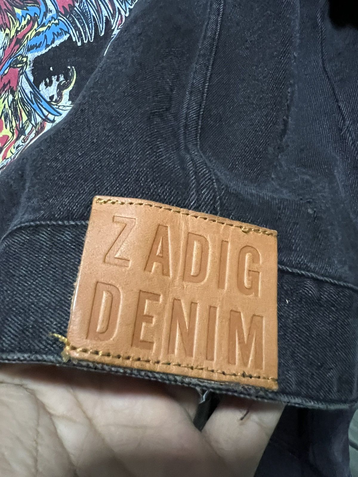Zadig & Voltaire Zadig & Voltaire Kioky Grunge Eagle Trucker Jacket Size M / US 6-8 / IT 42-44 - 8 Thumbnail