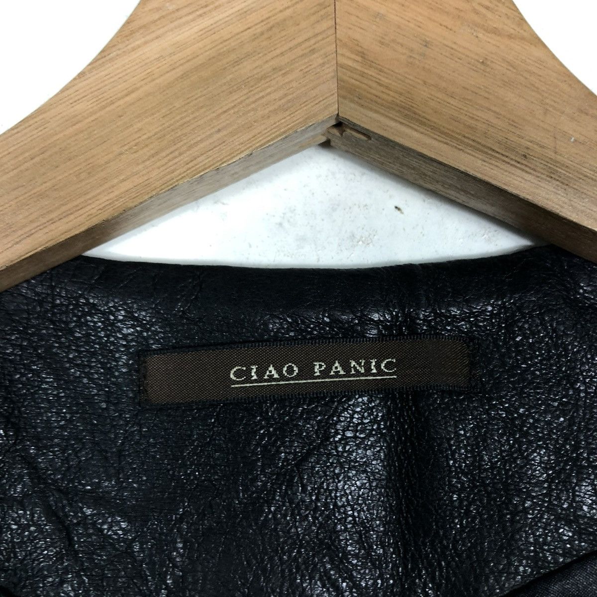 Japanese Brand 📌CROPPED BIKER LEATHER JACKET CIAO PANIC JAPAN Size M / US 6-8 / IT 42-44 - 19 Thumbnail