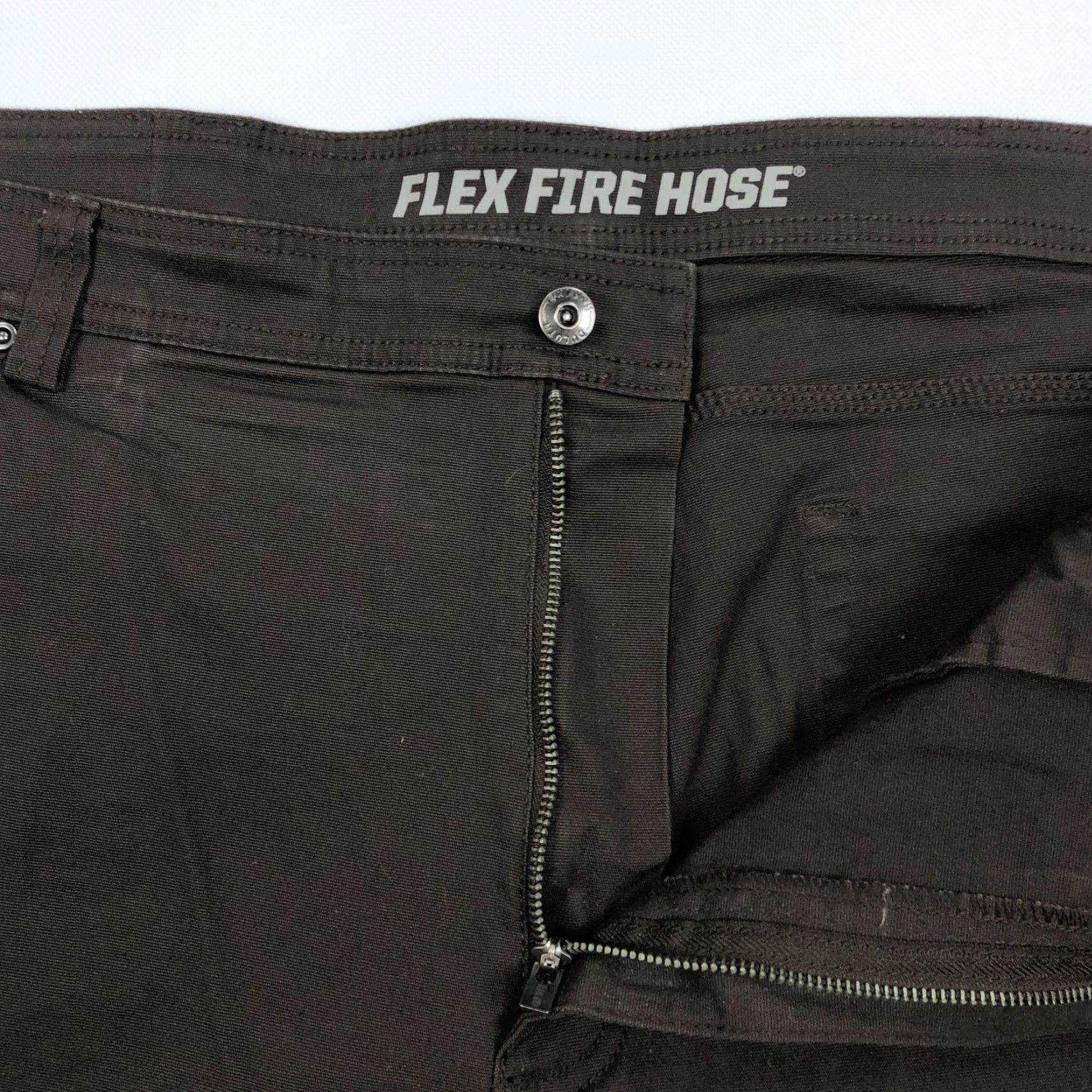 Duluth Trading Company Duluth Trading Co Flex Fire Hose Pants Men's 44x32 Chocolate Brown Relaxed Fit Chinos Work Pants Pant Size US 44 / EU 60 - 4 Thumbnail