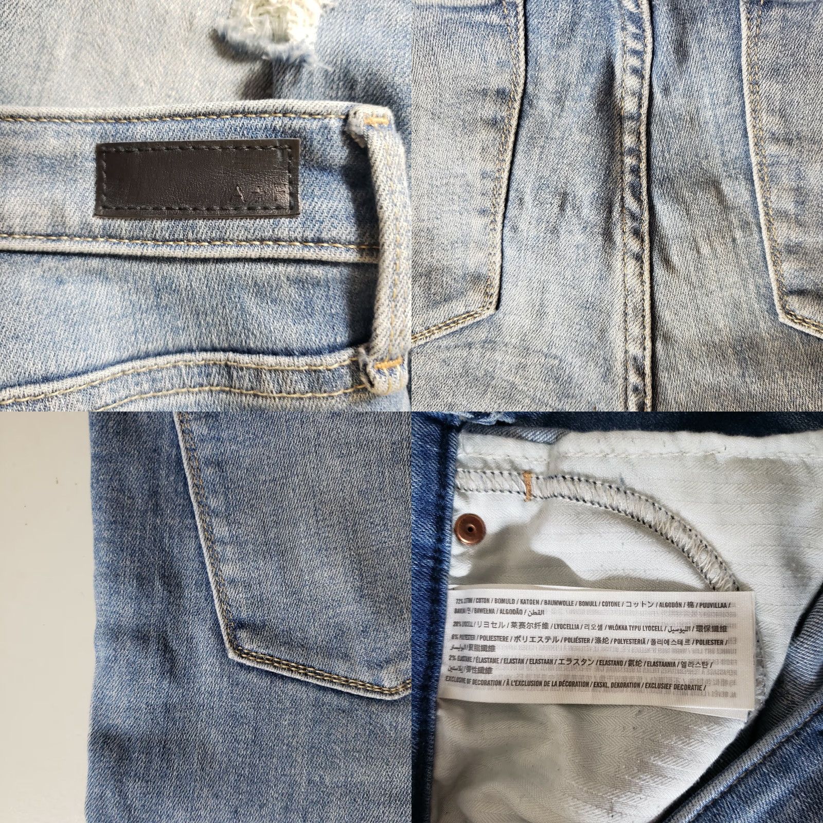 Abercrombie & Fitch Abercrombie & Fitch Simone High Rise Super Skinny Jeans-Size 27/4 Short Women Denim Blue Distressed Zip Fly Vintage NoPattern Size 27" / US 4 / IT 40 - 9 Thumbnail